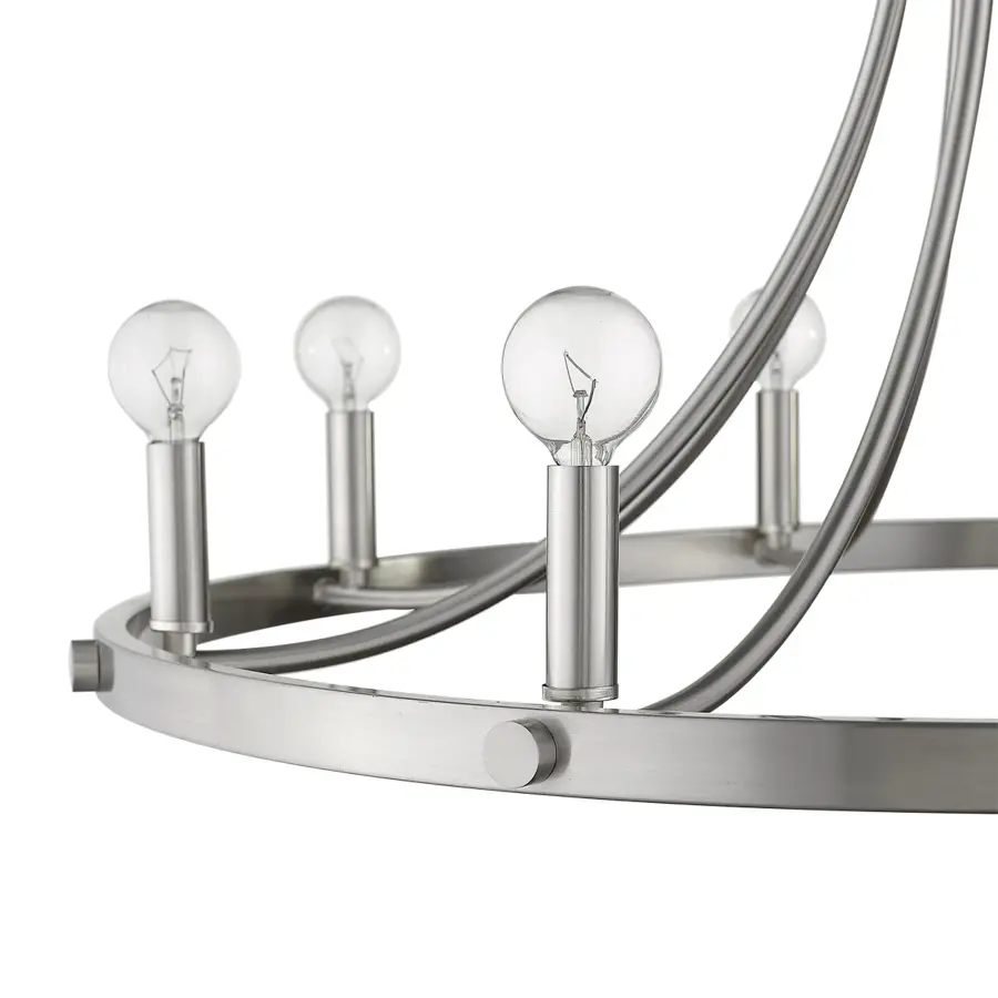 Sawyer 8-Light Chandelier in Satin Nickel - Image 7