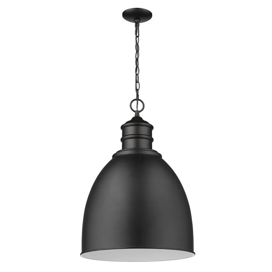 Colby 1-Light Pendant in Matte Black - Image 1