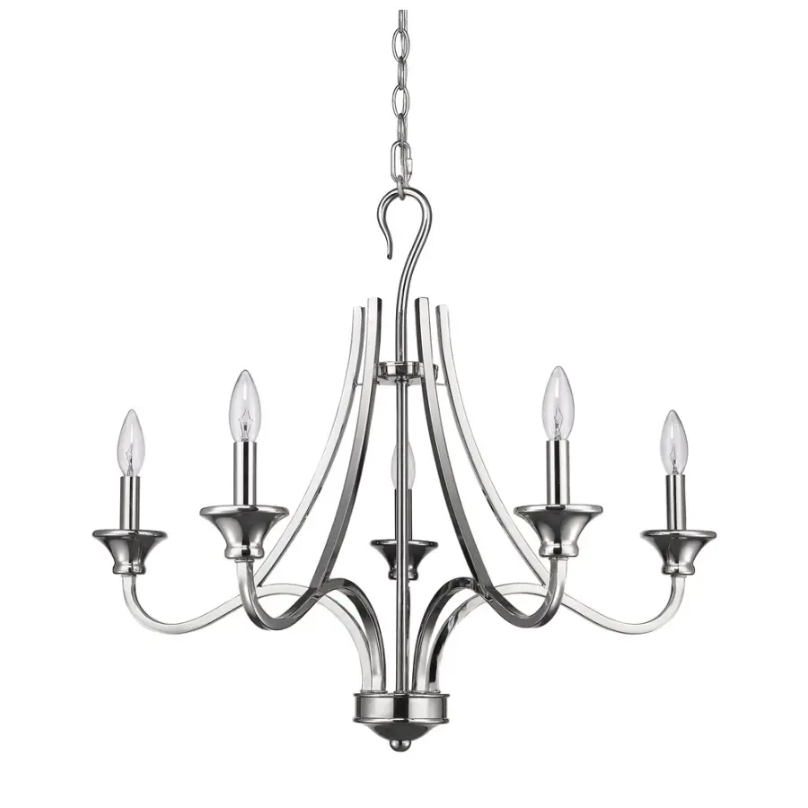 Michelle 5-Light Chandelier in Polished Nickel
