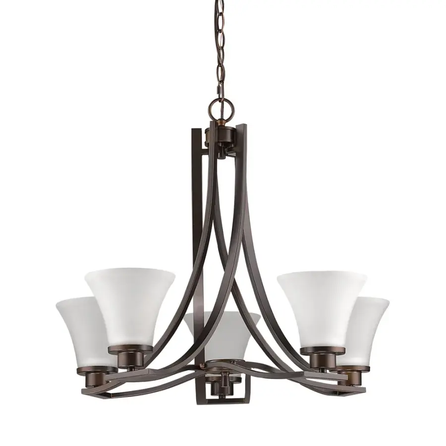 Mia 5-Light Mini Chandelier in Oil Rubbed Bronze