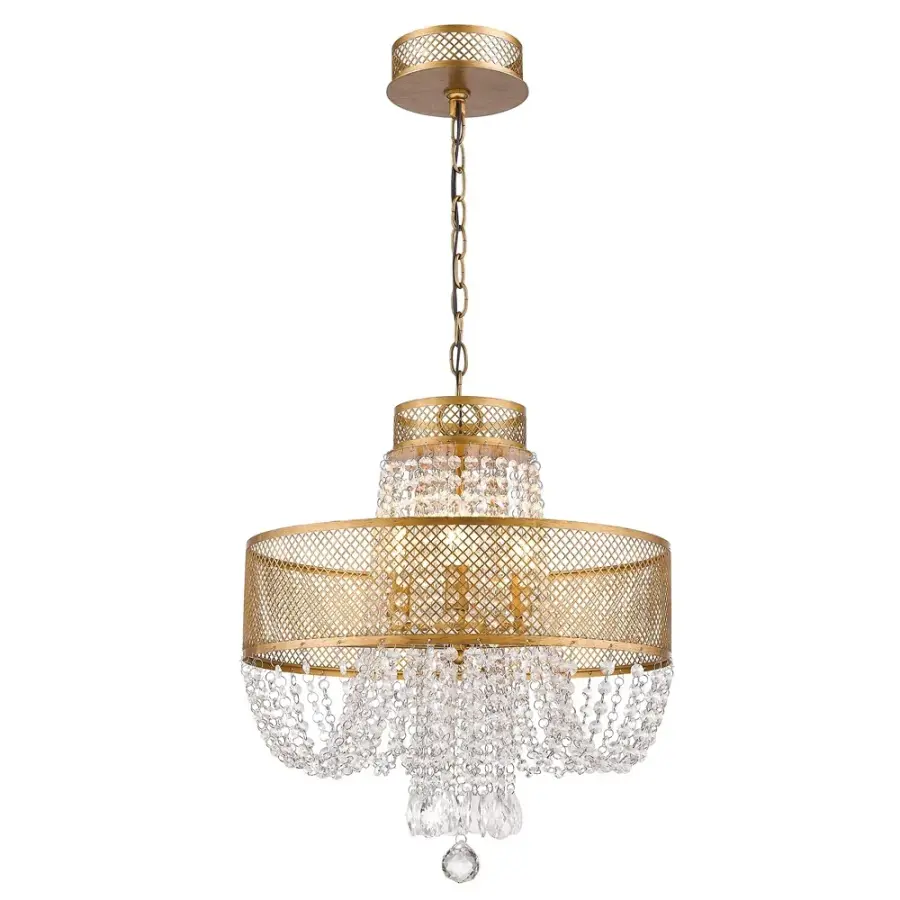 Viola 4-Light Crystal Chandelier