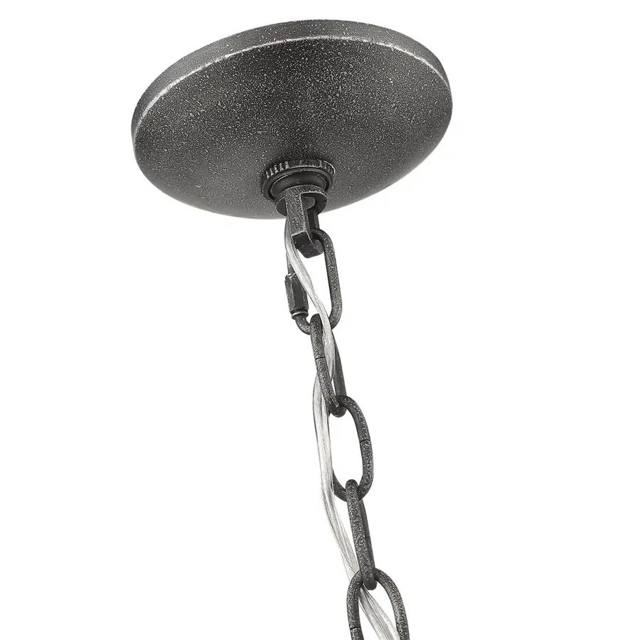 Grayson 9-Light Antique Gray Chandelier - Image 7