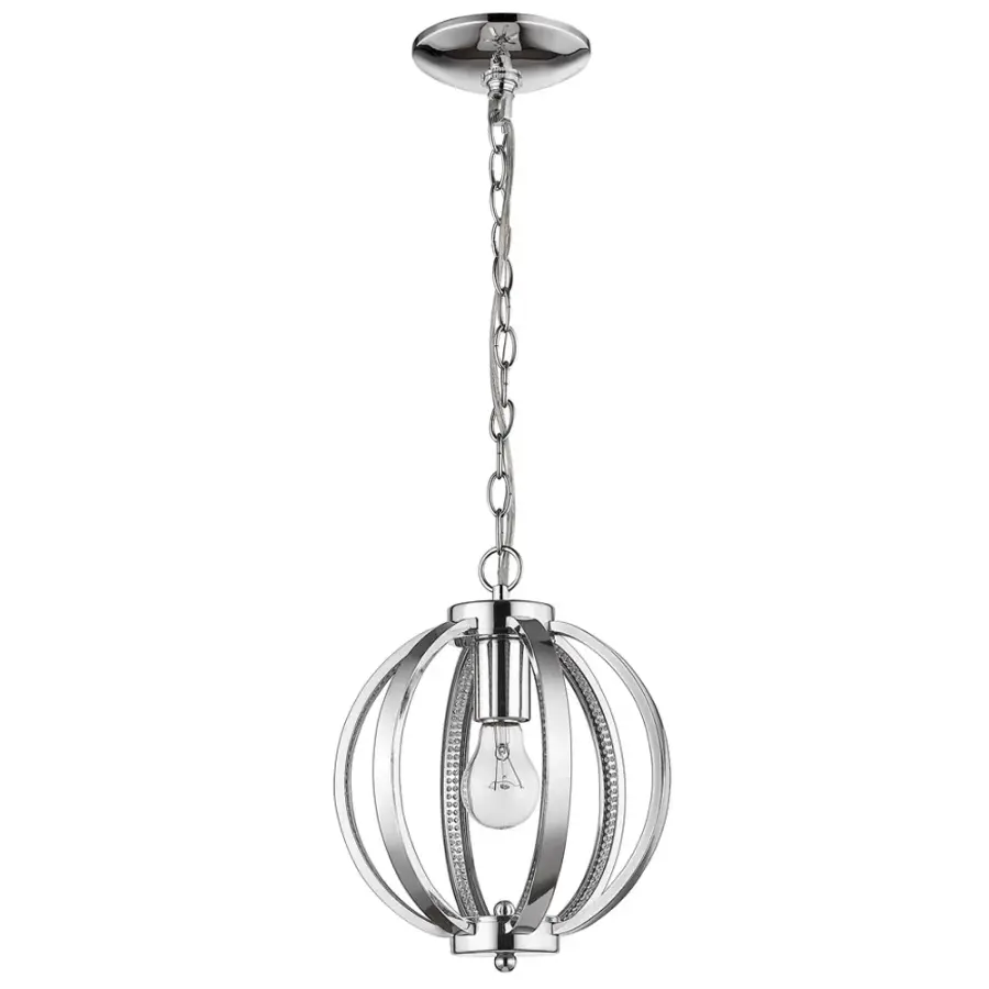 Nevaeh 1-Light Pendant in Chrome
