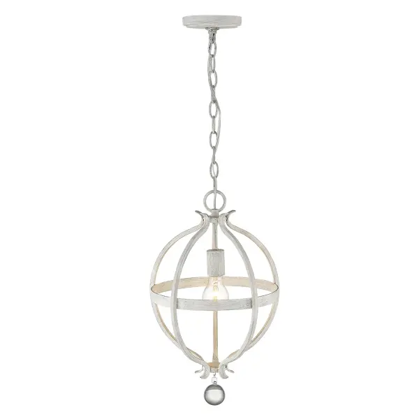 Charming Farmhouse Pendant with Classic Country White Finish - Image 1