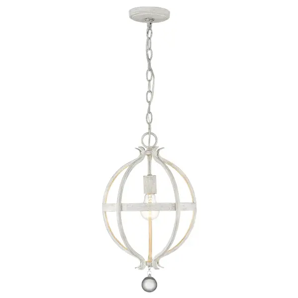 Charming Farmhouse Pendant with Classic Country White Finish - Image 3