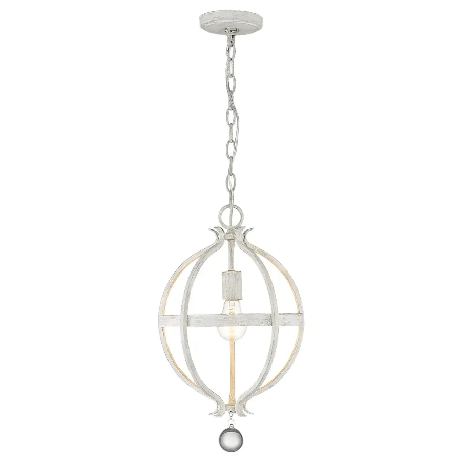 Charming Farmhouse Pendant with Classic Country White Finish - Image 3