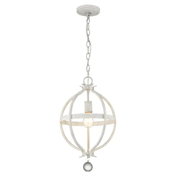Charming Farmhouse Pendant with Classic Country White Finish - Image 4