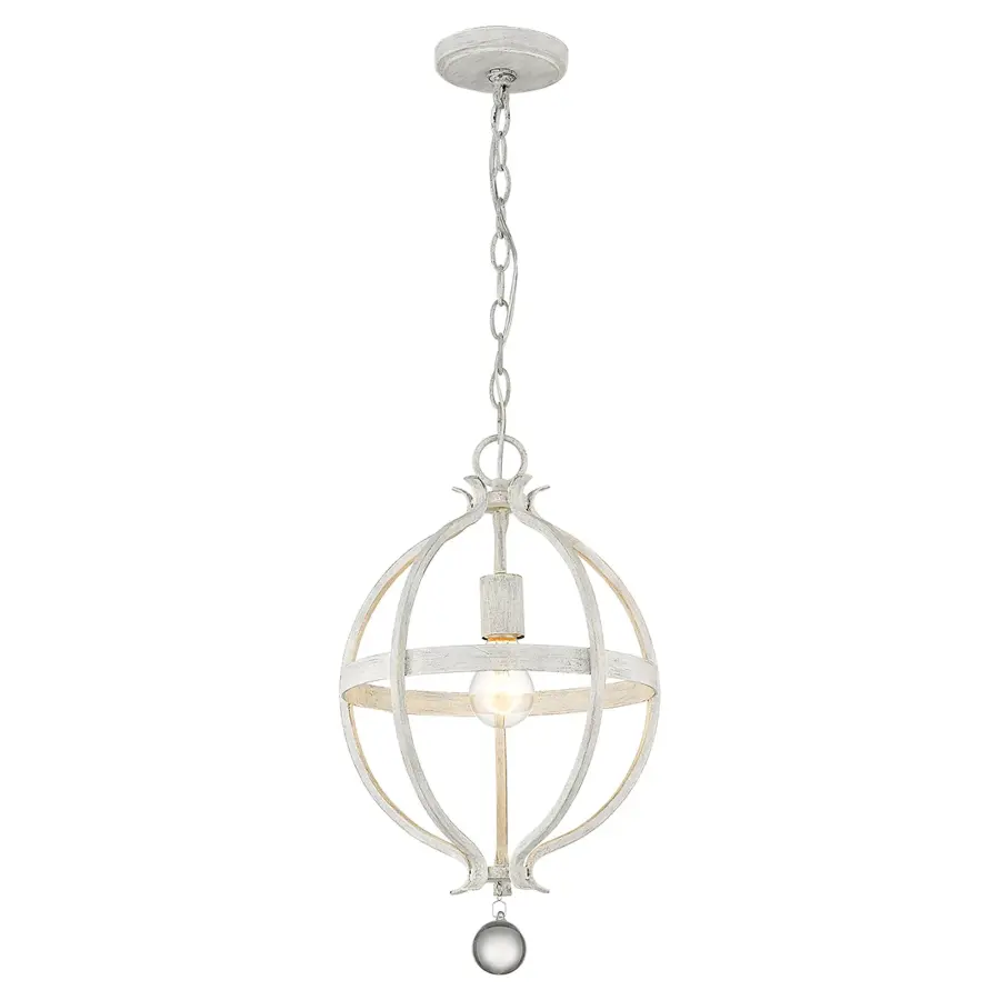 Charming Farmhouse Pendant with Classic Country White Finish - Image 4