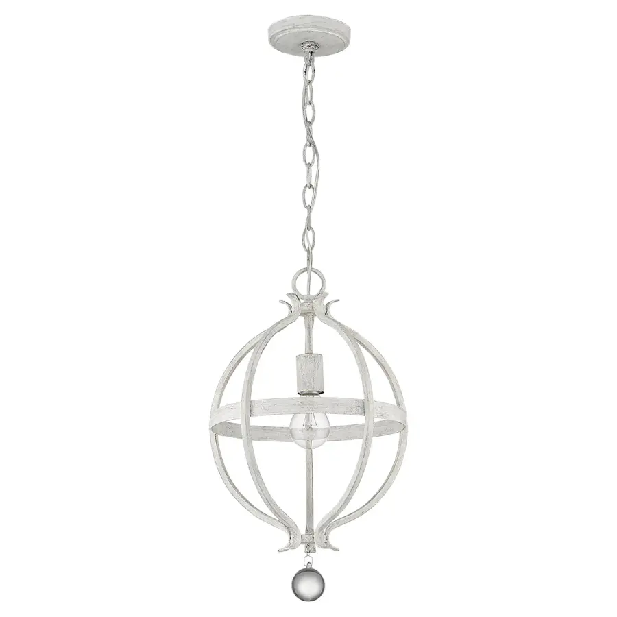 Charming Farmhouse Pendant with Classic Country White Finish - Image 5