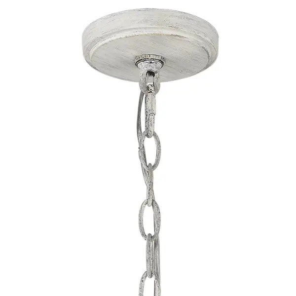 Charming Farmhouse Pendant with Classic Country White Finish - Image 6