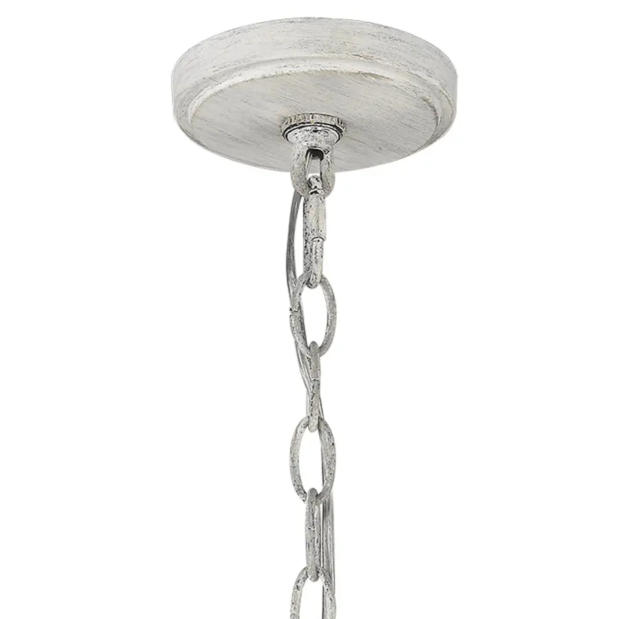 Charming Farmhouse Pendant with Classic Country White Finish - Image 6