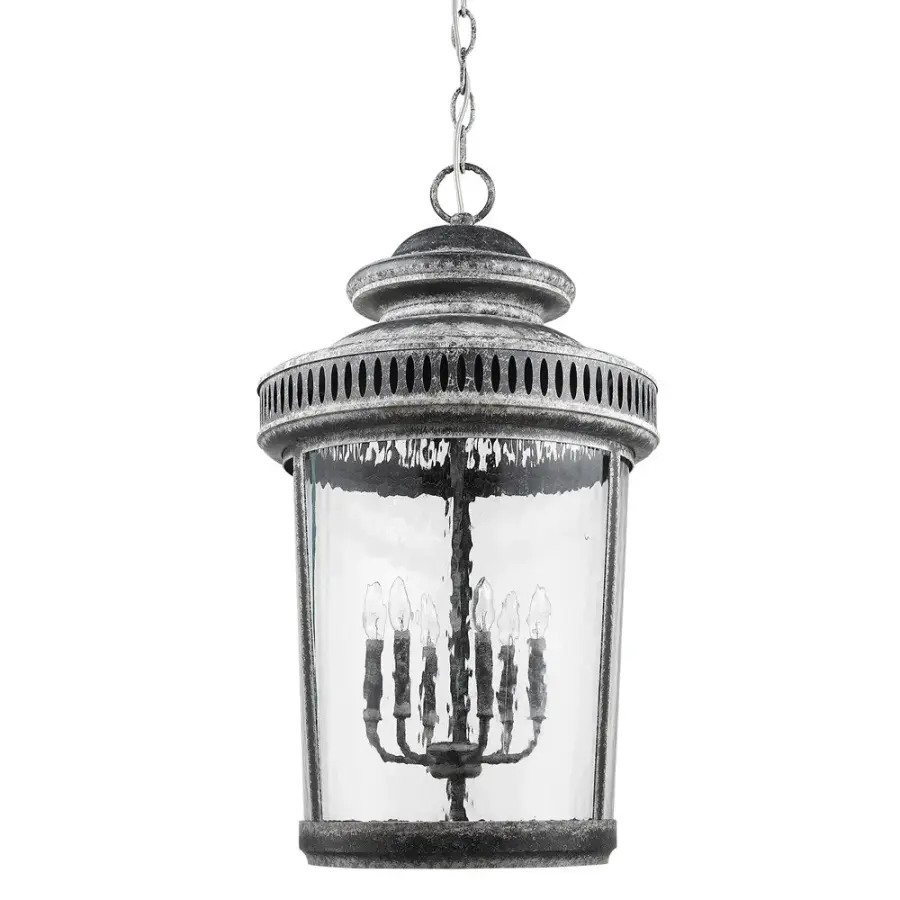 Kingston 6-Light Pendant in Antique Lead