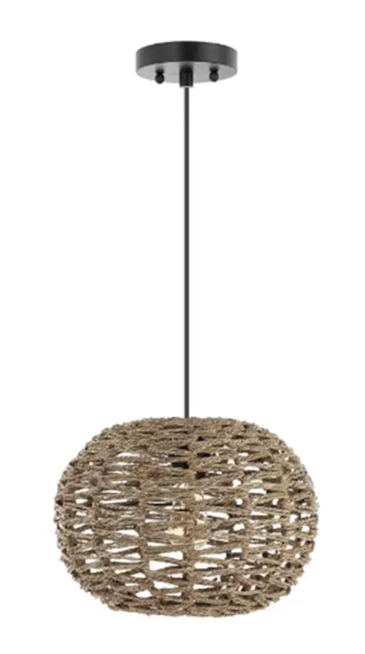 Berkshire 1-Light Pendant in Matte Black - Image 1