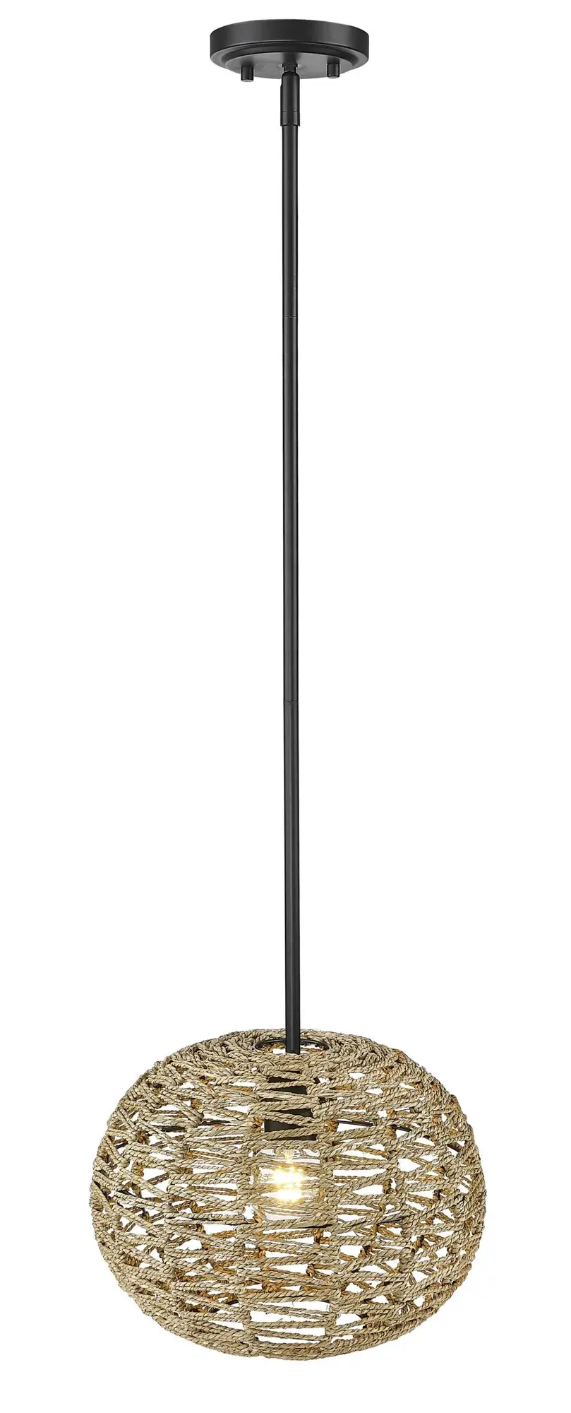 Berkshire 1-Light Pendant in Matte Black - Image 4
