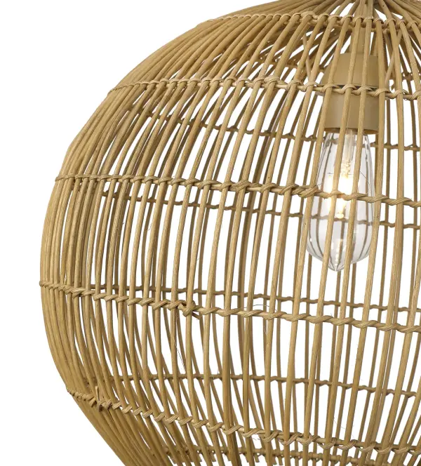 Berkshire 1-Light Wicker Pendant - Image 7