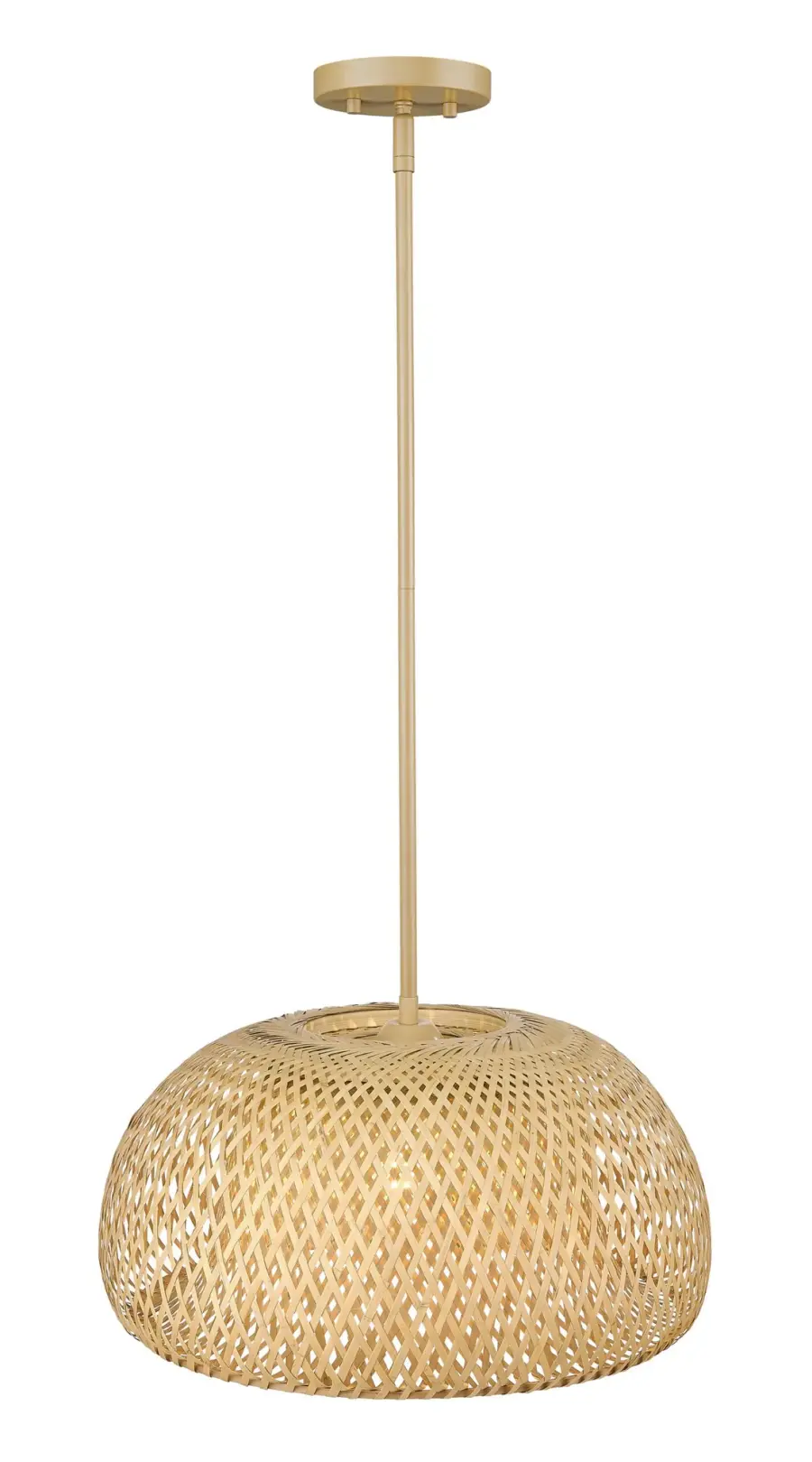 Berkshire 1-Light Wicker Pendant - Image 2