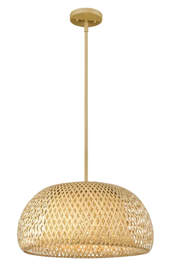 Berkshire 1-Light Wicker Pendant - Image 5