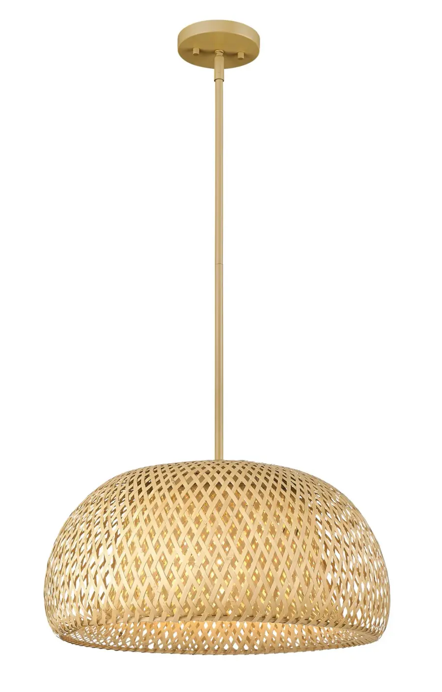 Berkshire 1-Light Wicker Pendant - Image 5