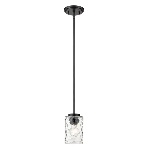 Livvy 1-Light Pendant in Matte Black - Image 1