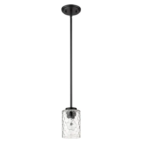 Livvy 1-Light Pendant in Matte Black - Image 3