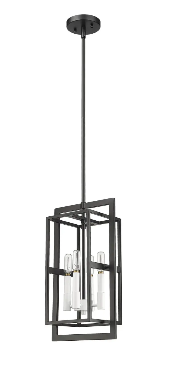 Milbank 4-Light Pendant in Matte Black - Image 3