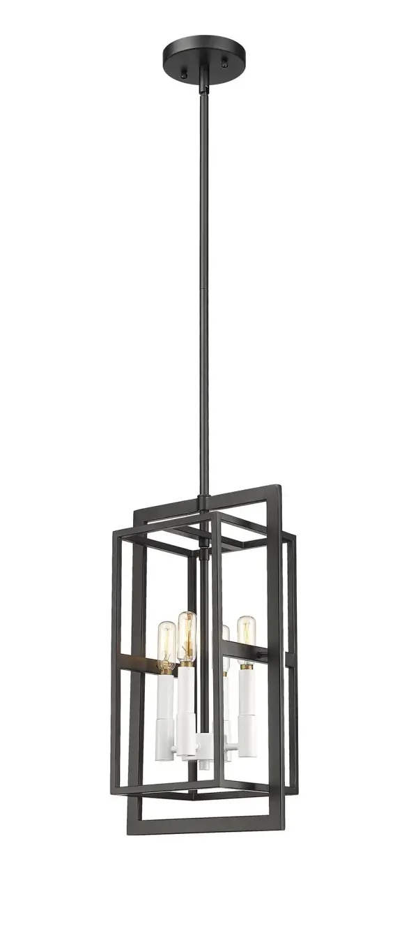 Milbank 4-Light Pendant in Matte Black - Image 4