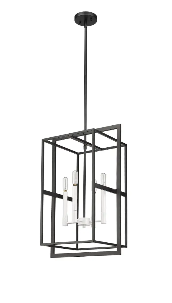 Milbank 4-Light Pendant in Matte Black - Image 3
