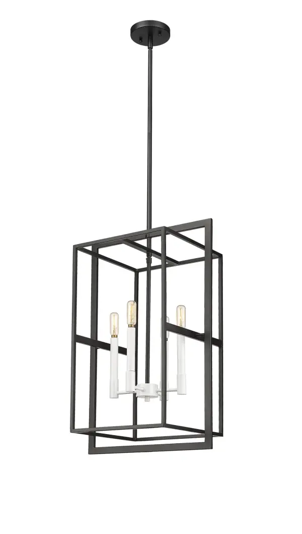 Milbank 4-Light Pendant in Matte Black - Image 4