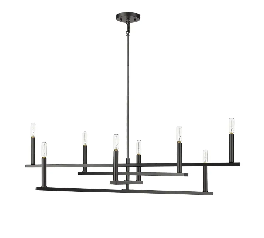 Hale 8-Light Chandelier in Matte Black - Image 2