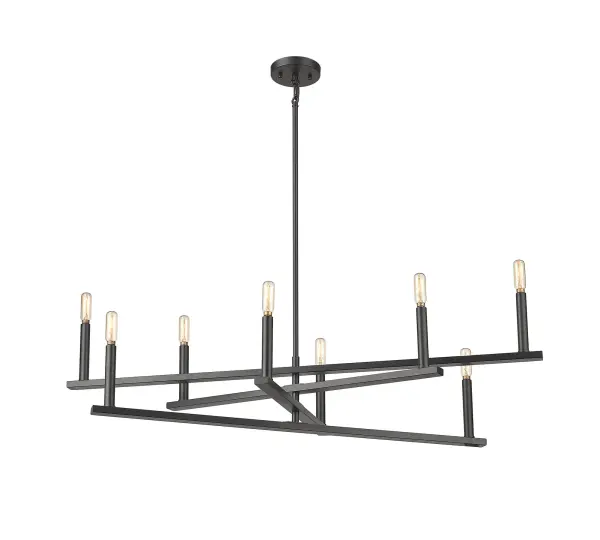 Hale 8-Light Chandelier in Matte Black - Image 4