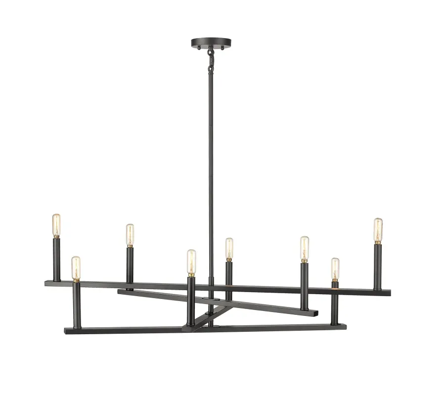 Hale 8-Light Chandelier in Matte Black - Image 5