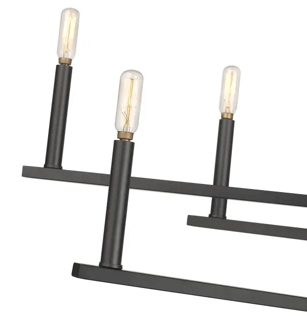 Hale 8-Light Chandelier in Matte Black - Image 6