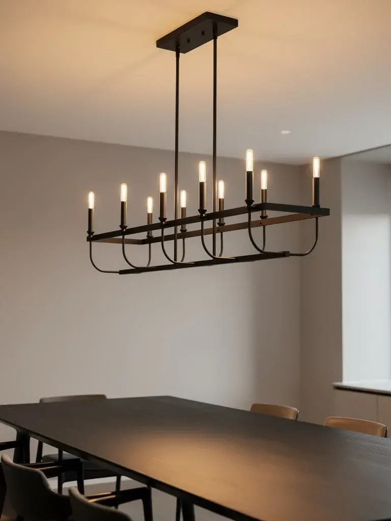 Beckett 10-Light Island Pendant in Matte Black - Image 9