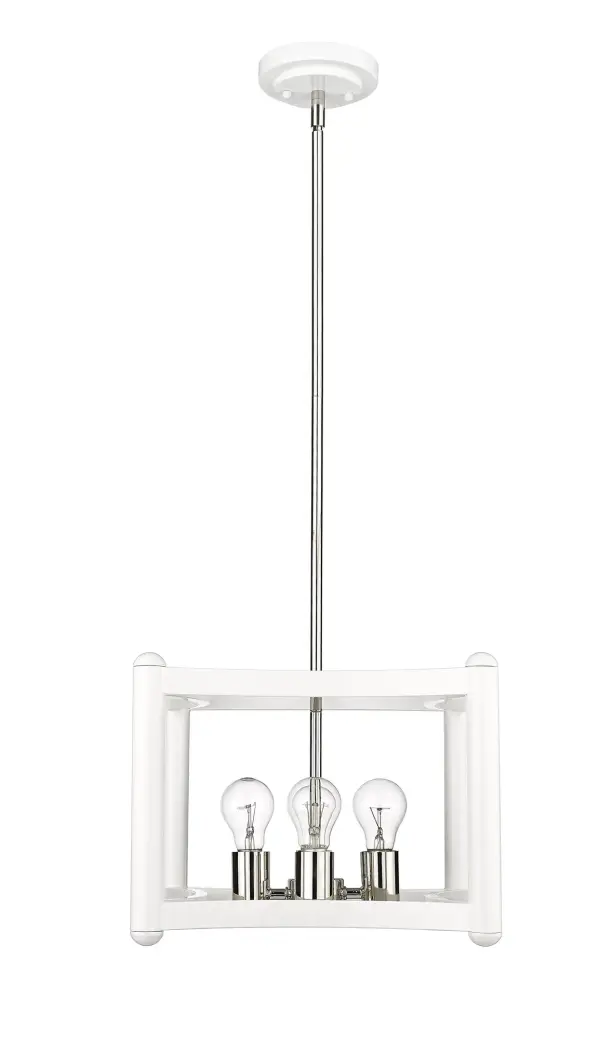 Coyle 4-Light Pendant in White - Image 1