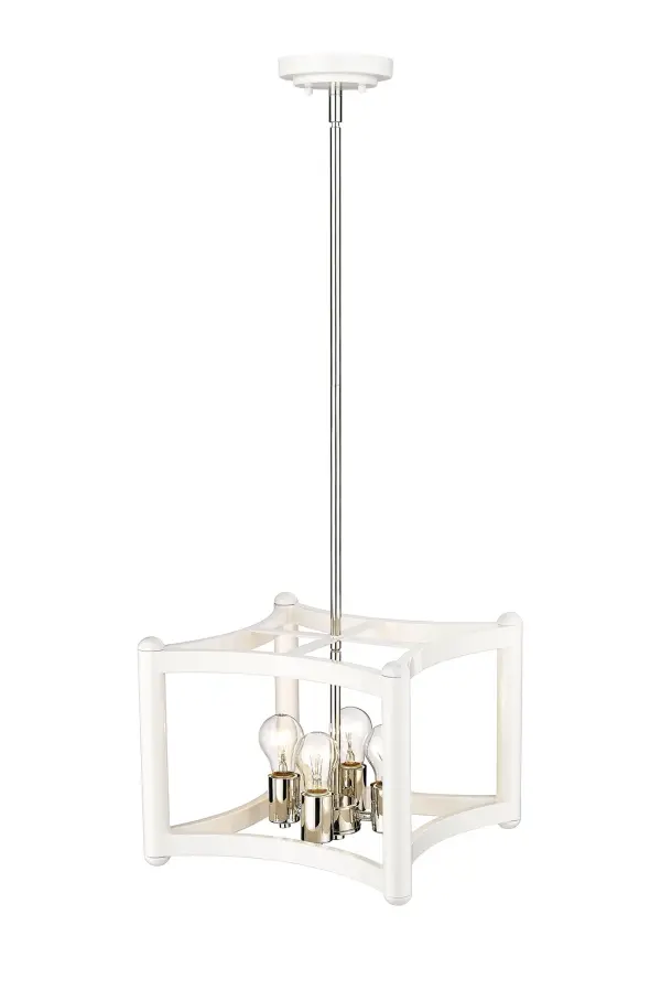 Coyle 4-Light Pendant in White - Image 3
