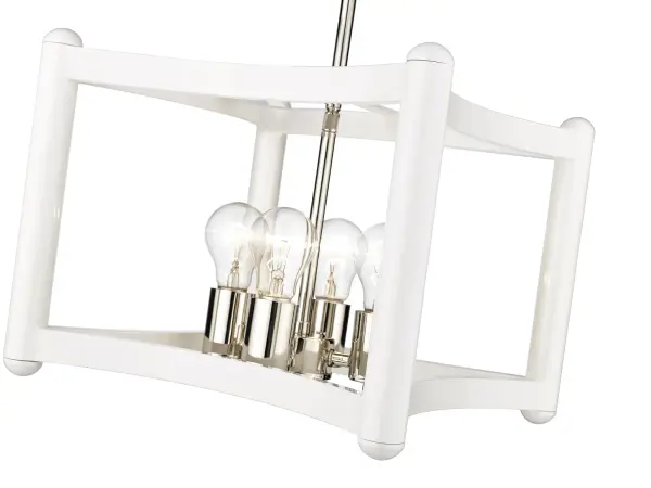 Coyle 4-Light Pendant in White - Image 5