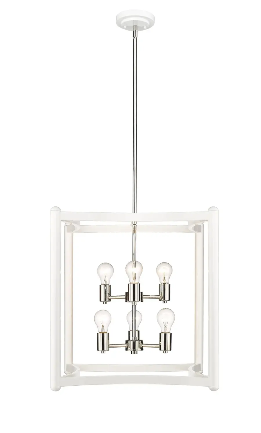Coyle 6-Light Pendant in White - Image 1