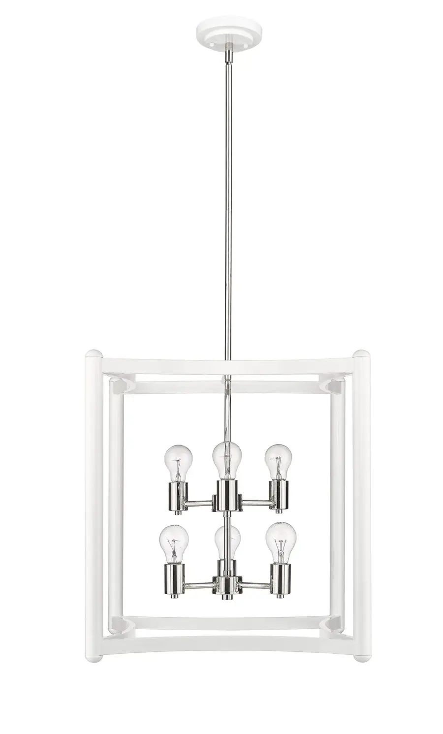 Coyle 6-Light Pendant in White - Image 2