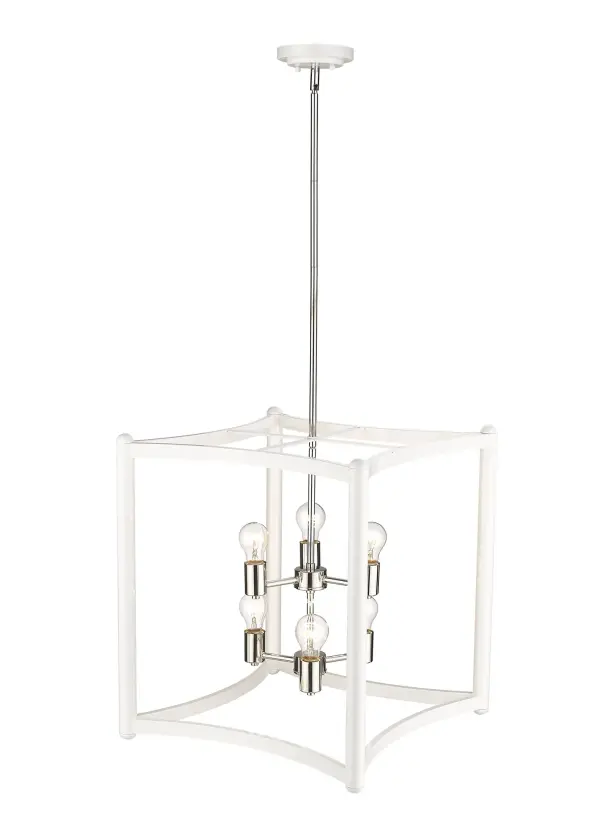 Coyle 6-Light Pendant in White - Image 5