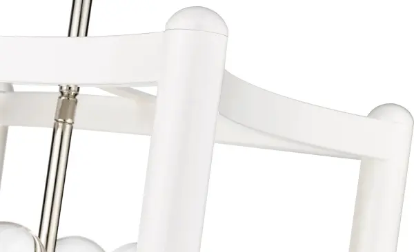 Coyle 6-Light Pendant in White - Image 6