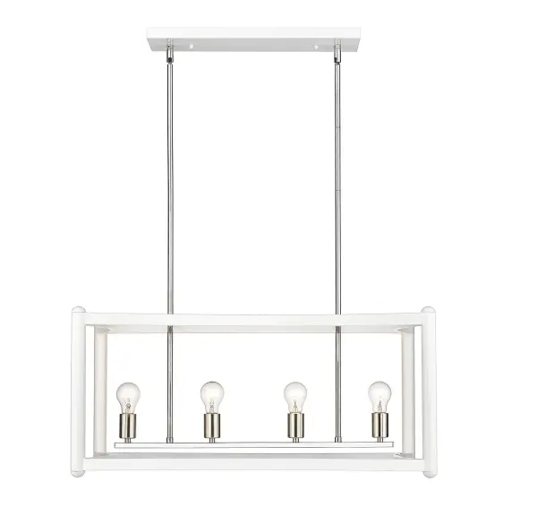 Coyle 4-Light Pendant in White - Image 1
