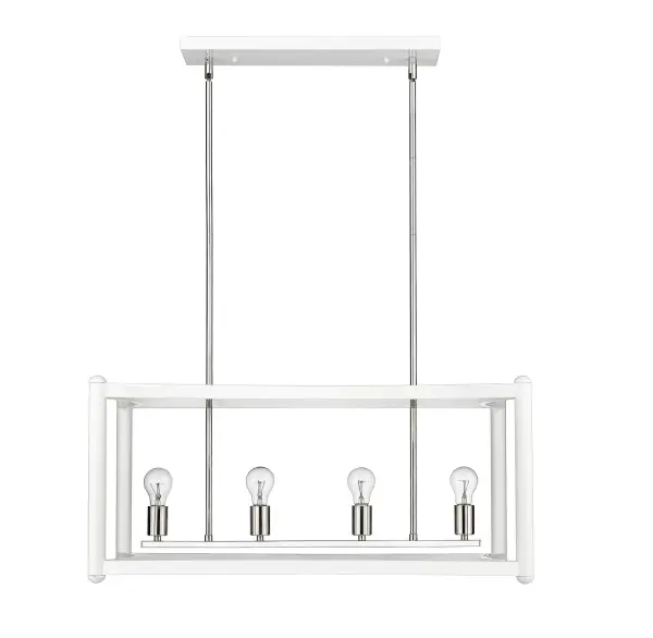 Coyle 4-Light Pendant in White - Image 2