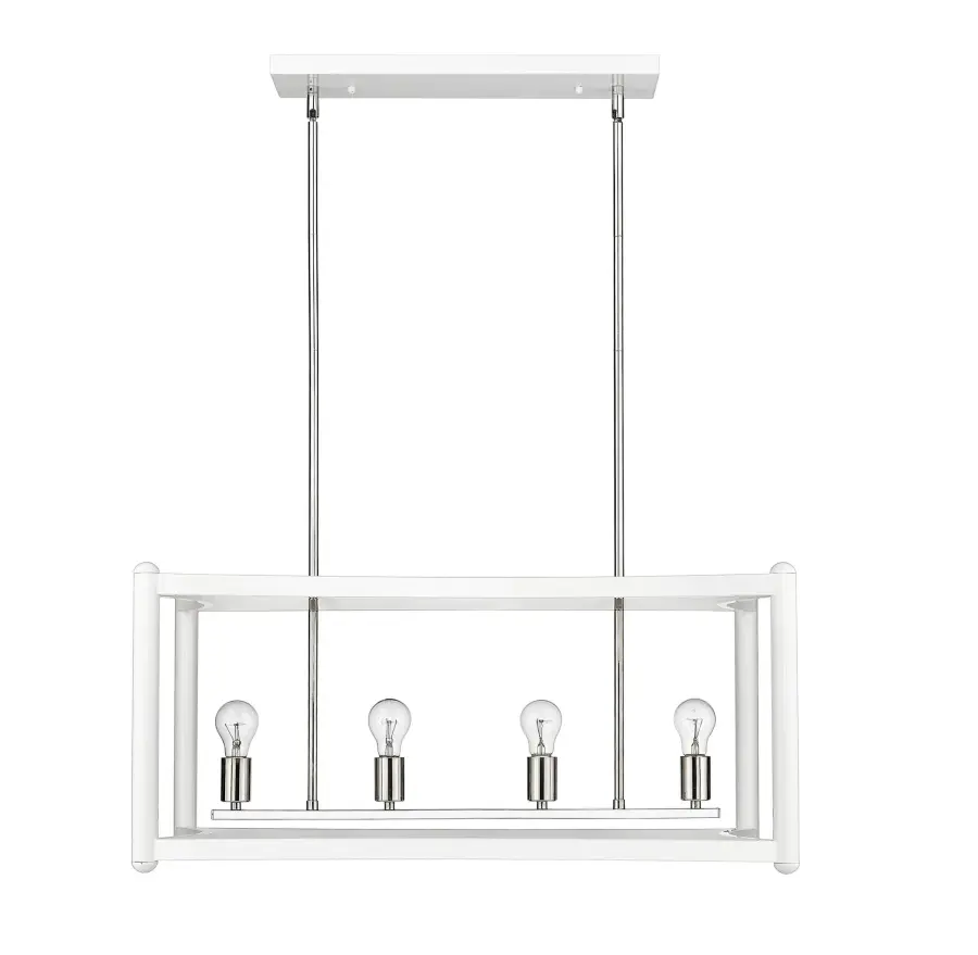 Coyle 4-Light Pendant in White - Image 2