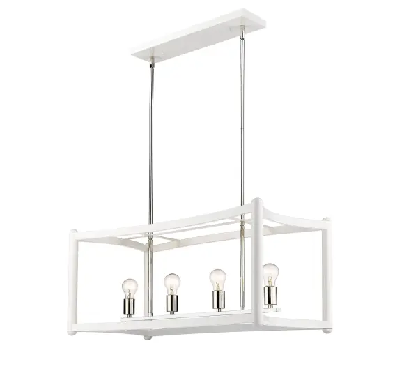 Coyle 4-Light Pendant in White - Image 3
