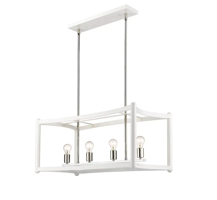 Coyle 4-Light Pendant in White - Image 3