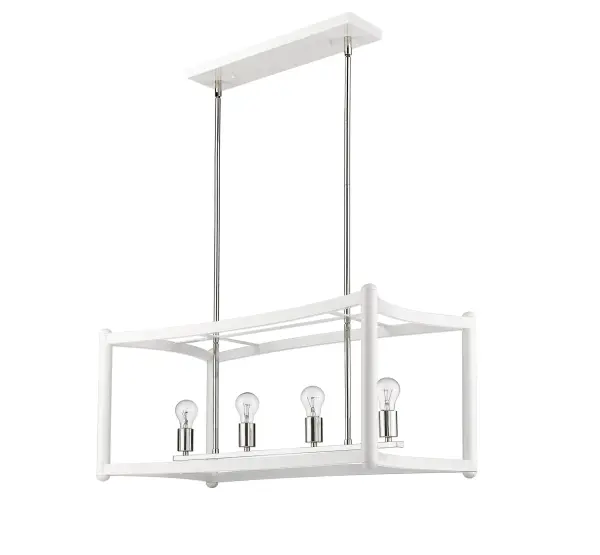 Coyle 4-Light Pendant in White - Image 4