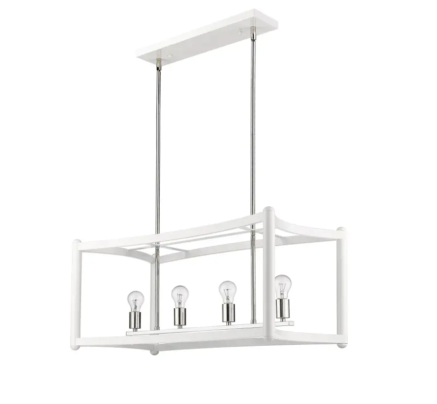 Coyle 4-Light Pendant in White - Image 4