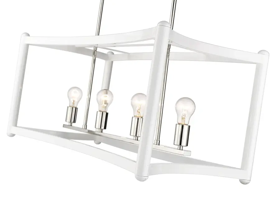 Coyle 4-Light Pendant in White - Image 6