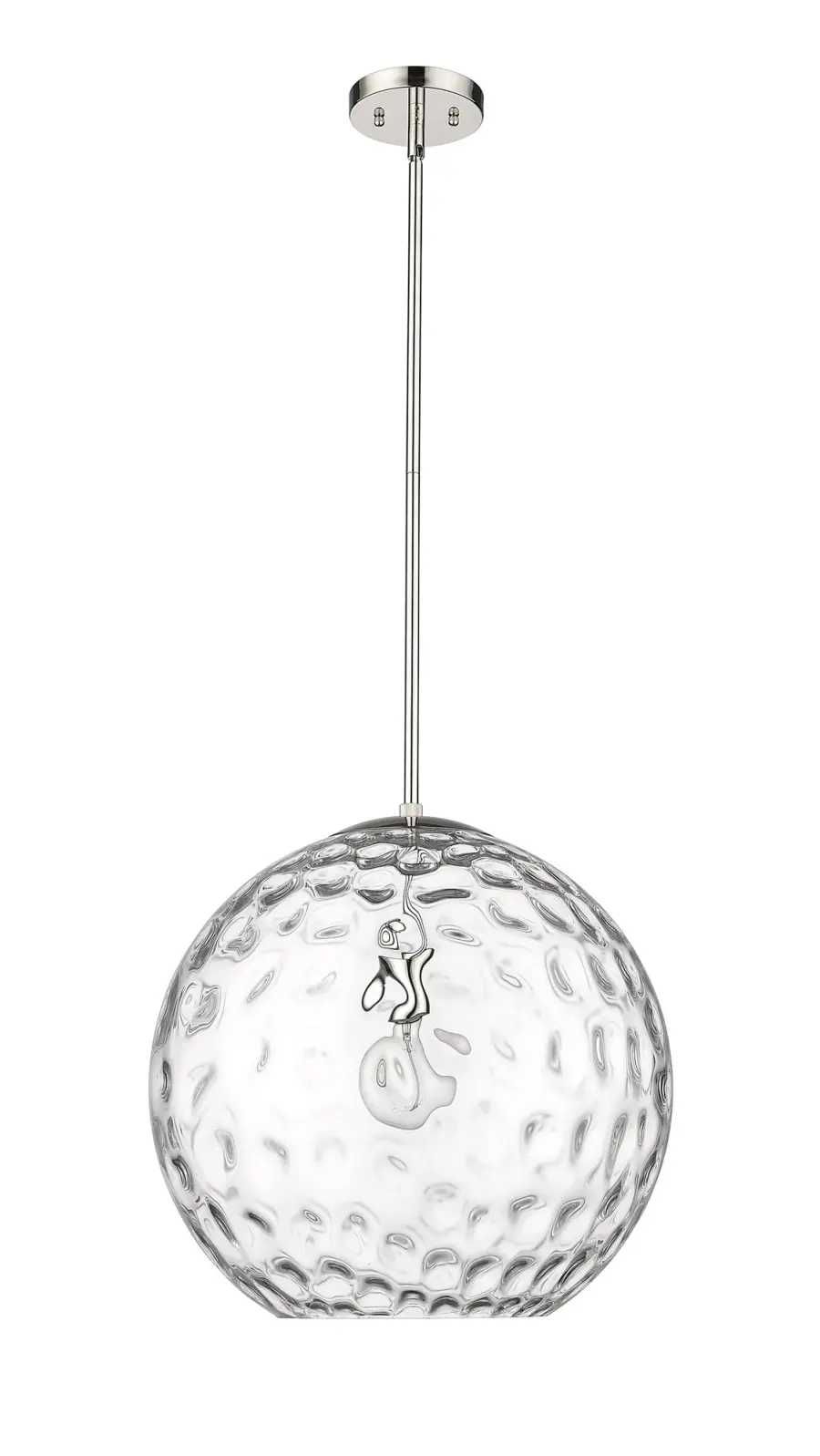 Mackenzie 1-Light Pendant in Polished Nickel - Image 1