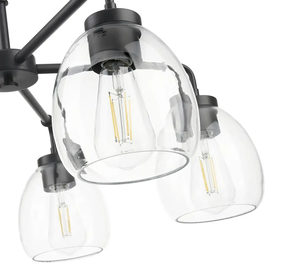 Dawes 5-Light Chandelier in Matte Black - Image 4